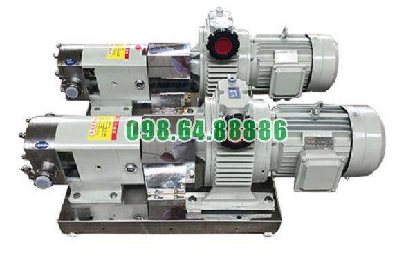 Máy bơm lobe 3RP-5 công suất 1.5kW tốc độ quay 1000 vòng/phút đường kính kết nối 25 mm